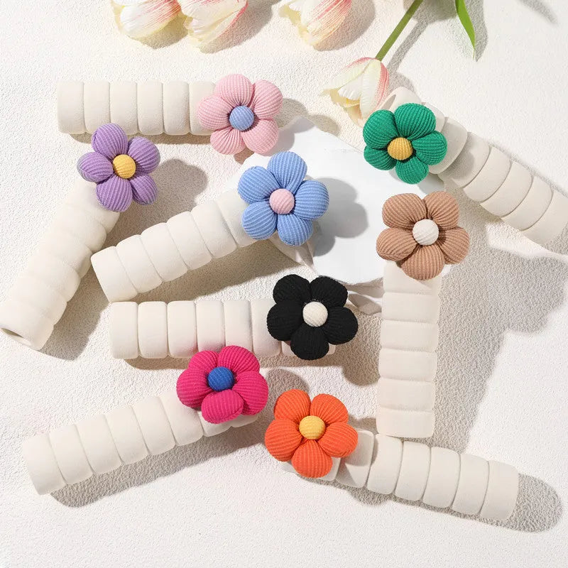 Flower pattern door handle protective cover for round knobs in various colours