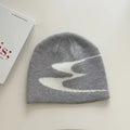 Acrylic beanie hat for men and women in black, grey, or white colours, size 56-58cm