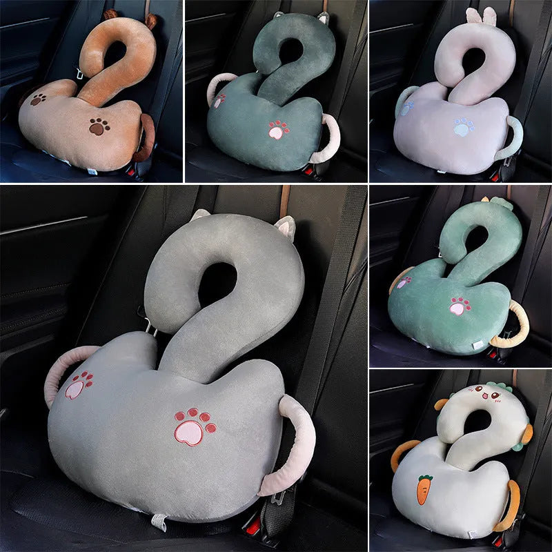 Square cartoon animal decorative cushion pillow with question mark pattern in six colour options
