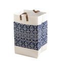 Large fabric storage bag for quilts and clothes in a choice of colours including beige letters and pastoral stripes.