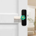 Flower pattern door handle protective cover for round knobs in various colours