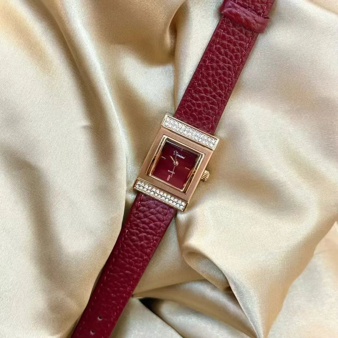 Octagonal alloy women's watch in Chinese style with various decorative options.