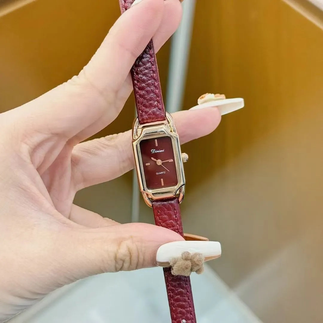 Octagonal alloy women's watch in Chinese style with various decorative options.