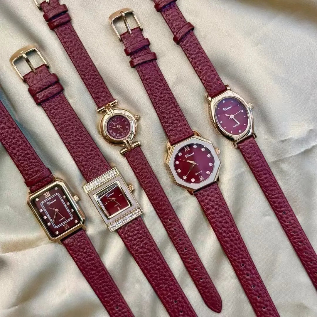 Octagonal alloy women's watch in Chinese style with various decorative options.