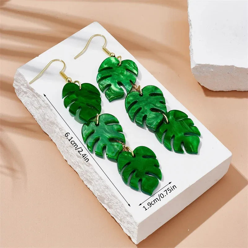 Drop-shaped alloy earrings with a colourful acrylic jackfruit design on a hook.