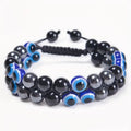 Chinese style retro lapis lazuli bracelet with natural green colour and gold stone decorative details