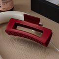 Soft rubber large back head hair clip in keel grip style with anti-collision durable construction