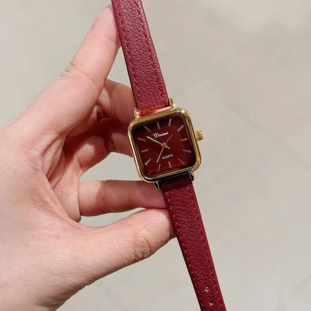 Octagonal alloy women's watch in Chinese style with various decorative options.