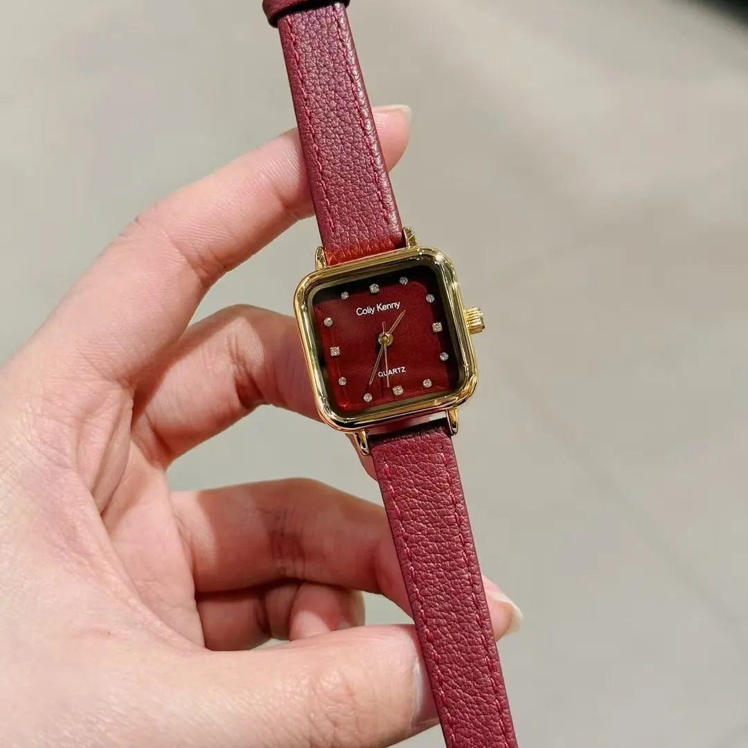Octagonal alloy women's watch in Chinese style with various decorative options.