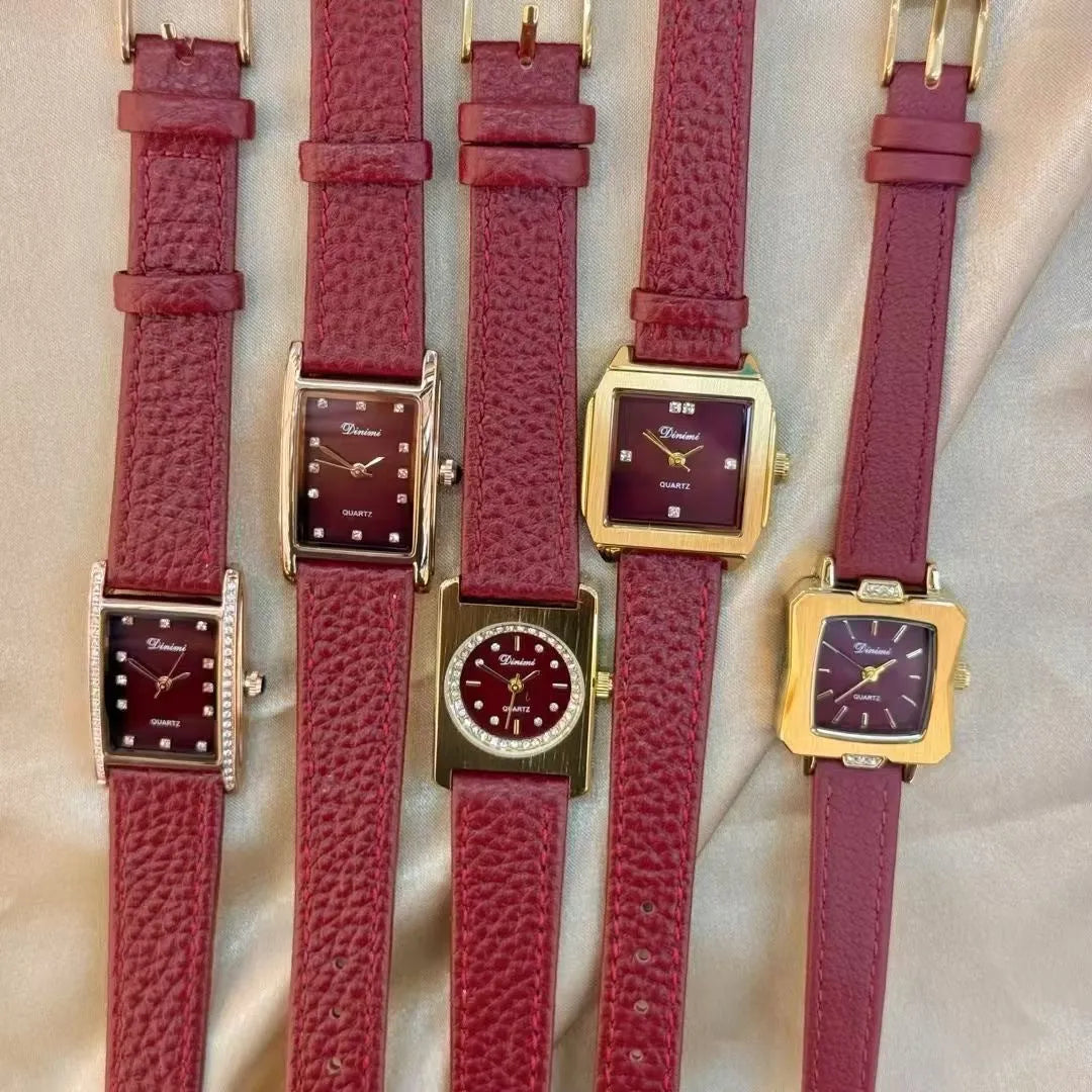 Octagonal alloy women's watch in Chinese style with various decorative options.
