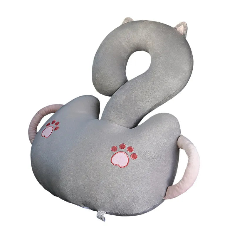 Square cartoon animal decorative cushion pillow with question mark pattern in six colour options
