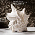 Hexagon ceramic vase with coloured glaze finish in European retro style