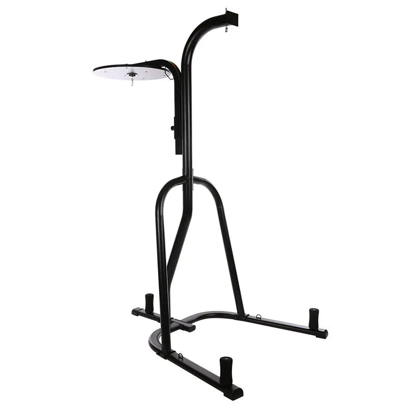 Black steel hanging sandbag rack for home boxing and Sanda training, average size