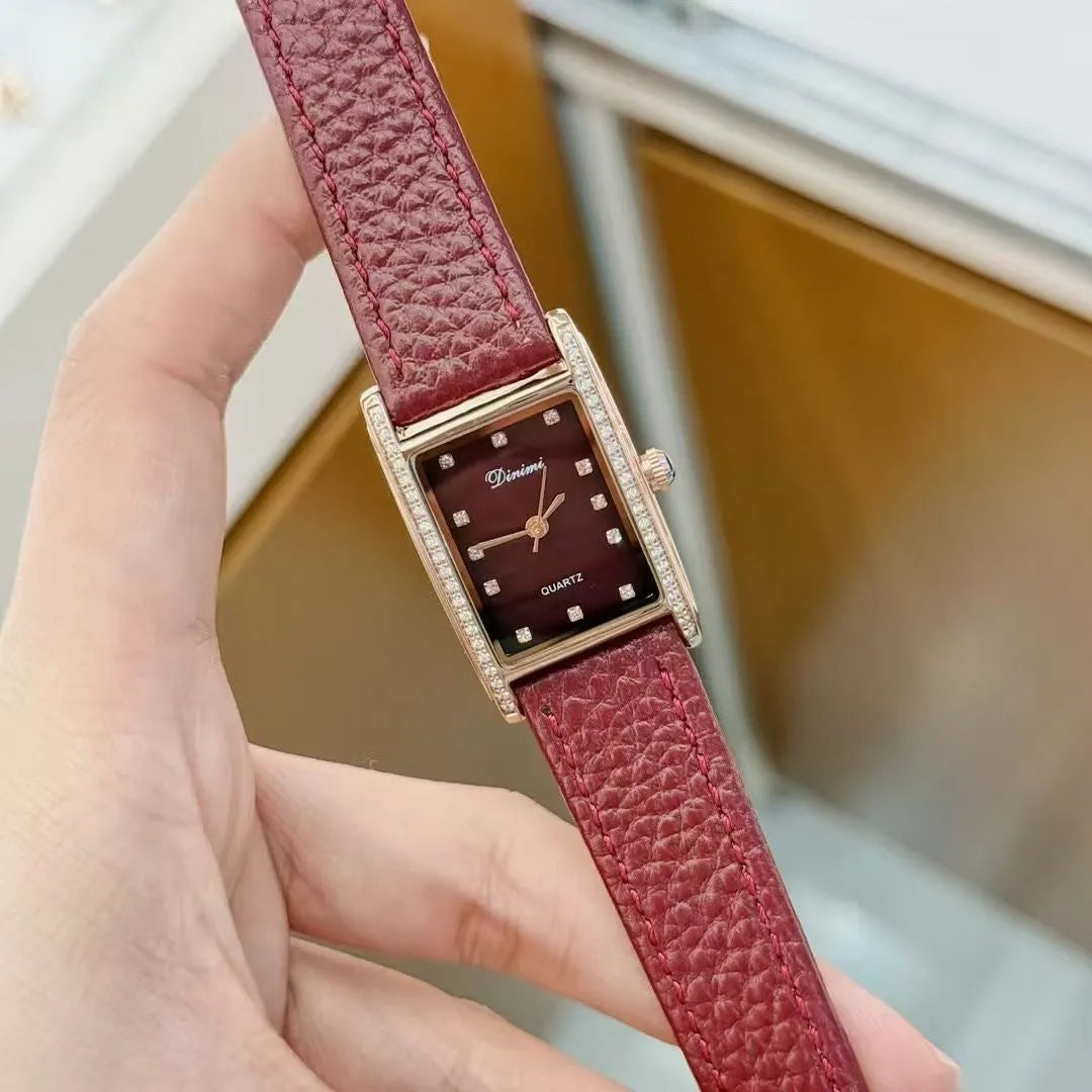 Octagonal alloy women's watch in Chinese style with various decorative options.
