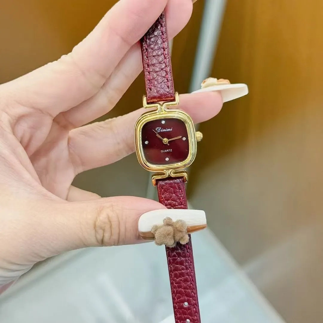 Octagonal alloy women's watch in Chinese style with various decorative options.