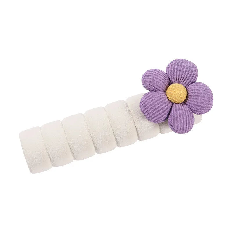 Flower pattern door handle protective cover for round knobs in various colours