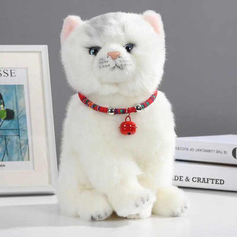 Coloured adjustable pet collar with a metal bell and buckle in ethnic style for dogs and cats.