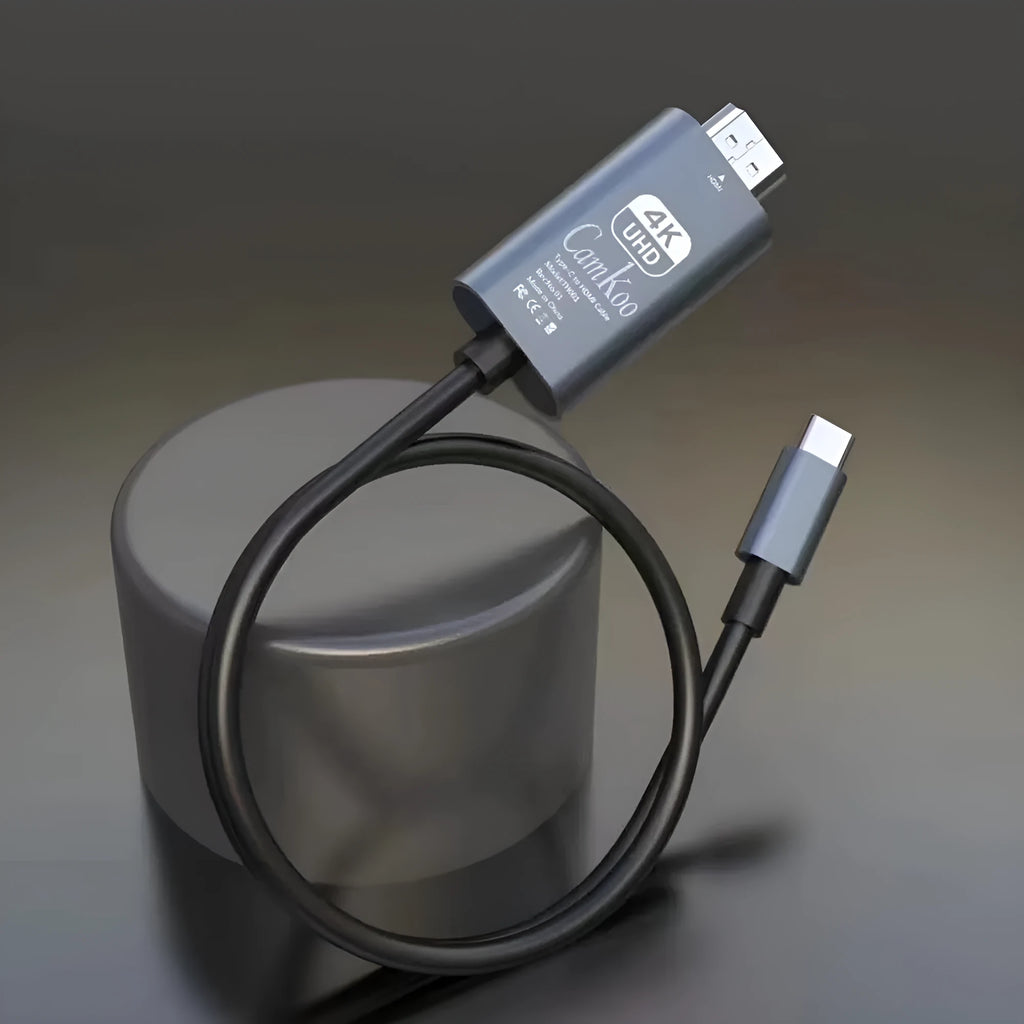USB-C to HDMI adapter cable 1.8m with aluminium alloy and ABS housing for 4K30Hz or 4K60Hz screen projection