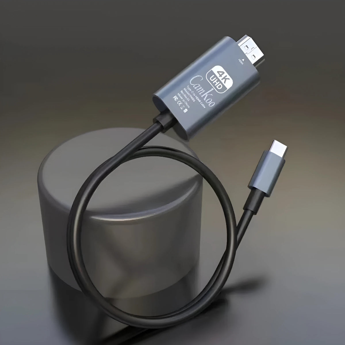 USB-C to HDMI adapter cable 1.8m with aluminium alloy and ABS housing for 4K30Hz or 4K60Hz screen projection