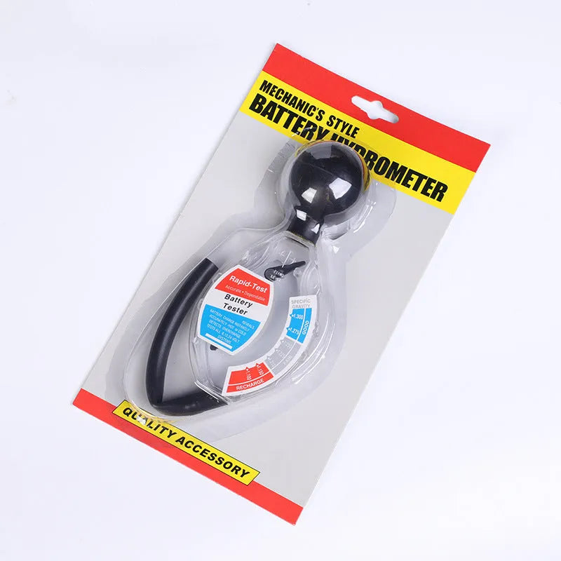 ABS plastic battery hydrometer analyser for lead acid electrolyte testing with suction mechanism