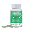 Bottle of 60 moringa extract herbal supplement capsules for immune support