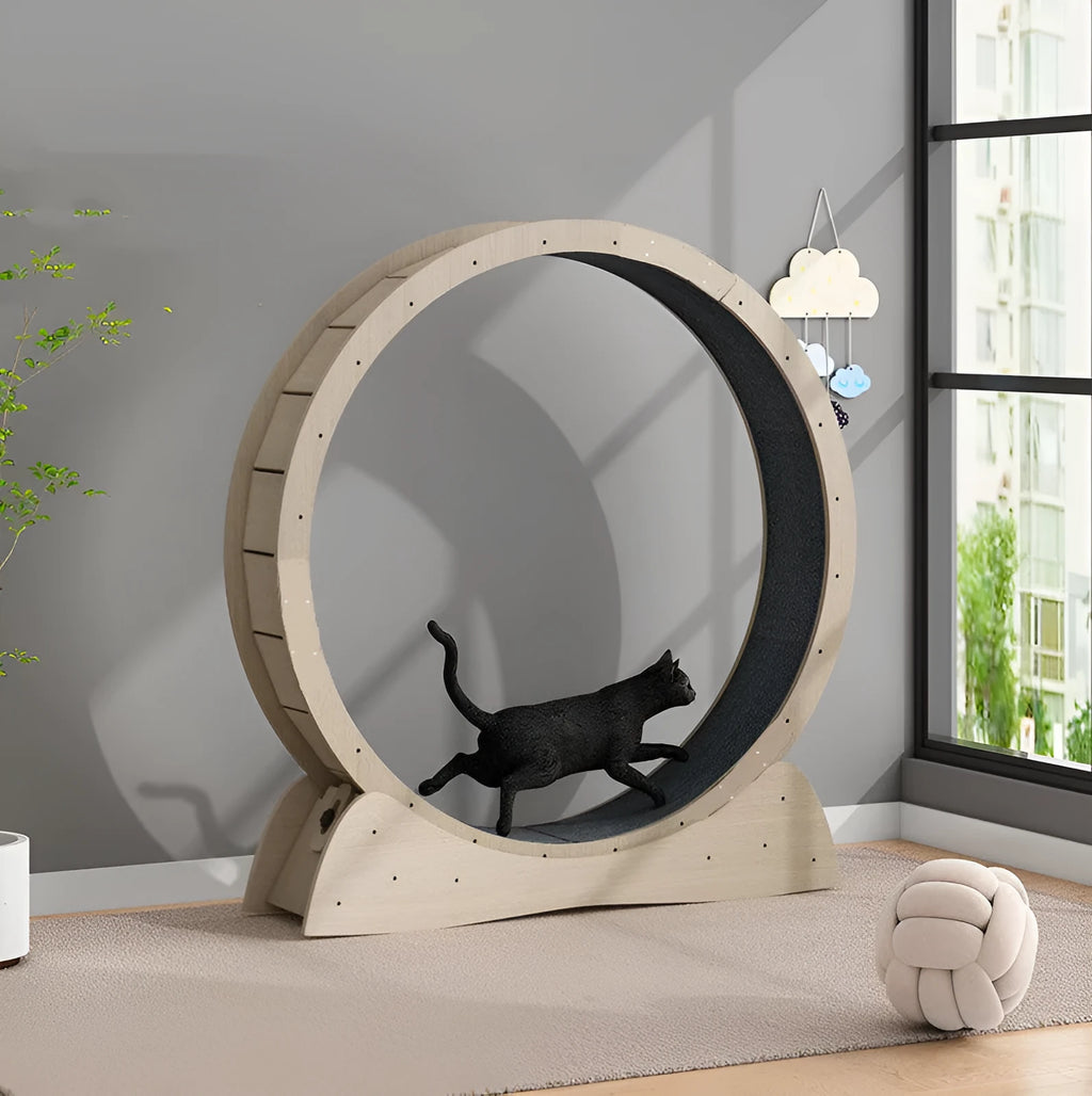 Large cat silent treadmill roller made from multilayer board for indoor weight loss exercise