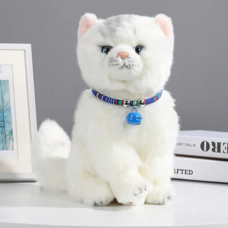 Coloured adjustable pet collar with a metal bell and buckle in ethnic style for dogs and cats.