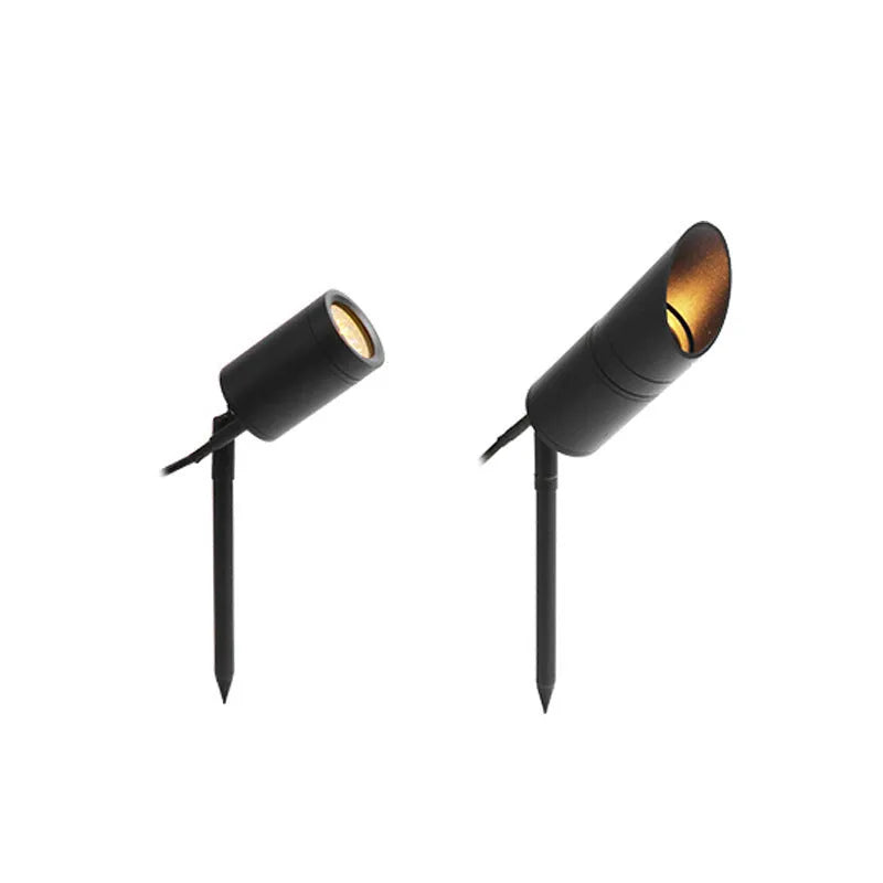 Aluminium ground lamp with stake for outdoor garden lighting