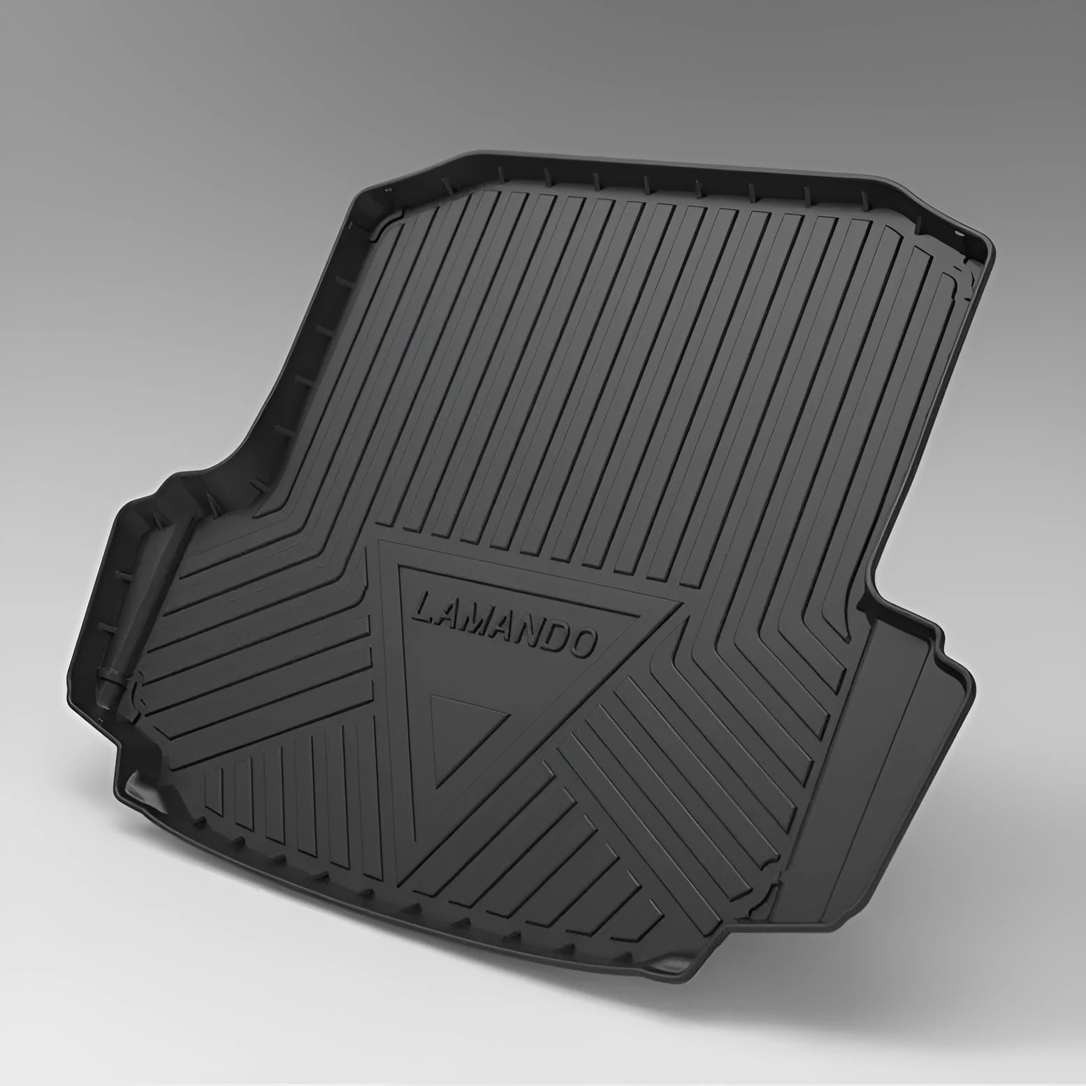 Black carbon fibre pattern TPE car trunk pad for special vehicle boot protection