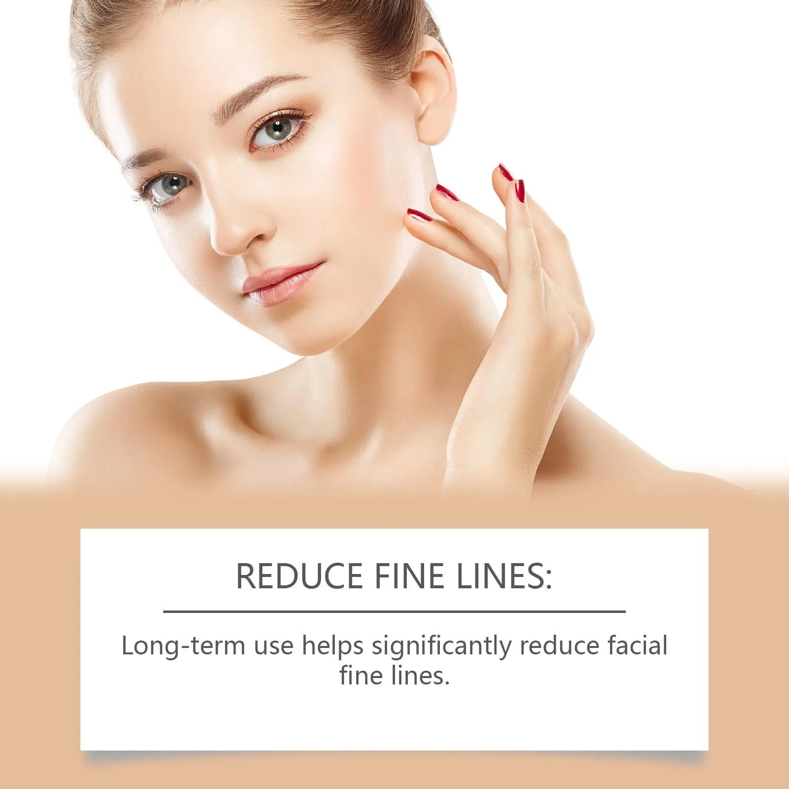 30ml bottle of anti-aging liquid serum with hyaluronic acid and bee venom formula