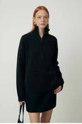 Wool loose lapel bandage dress in black or grey for autumn winter wear