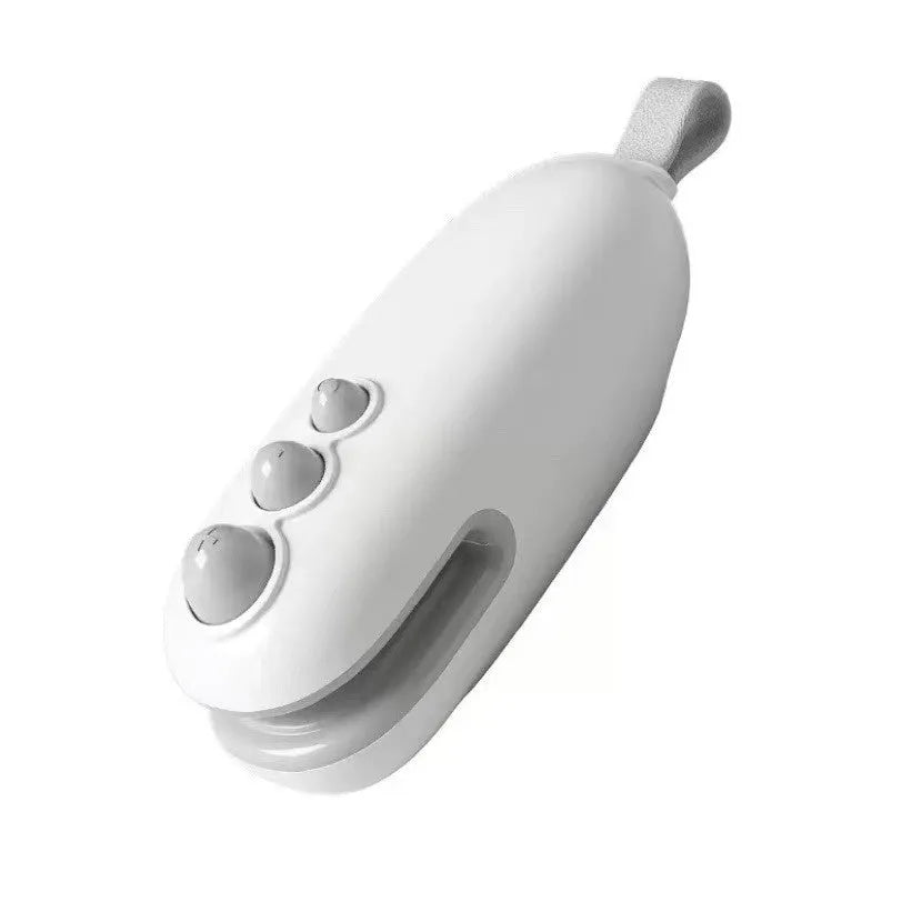 Household mini sealing machine automatic electric thermal capper in ivory white with compact ABS design