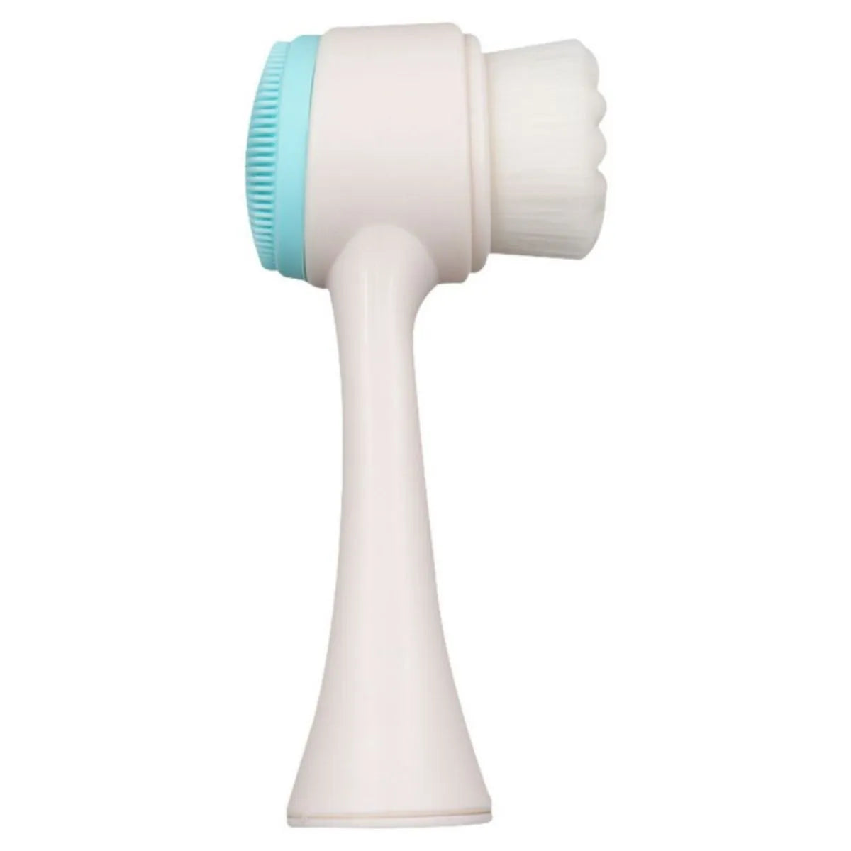 Blue nylon pet paw brush with silicone finger sleeves for dog and cat grooming.