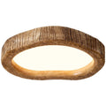 New Chinese style wood grain finish ceiling lamp in round shape