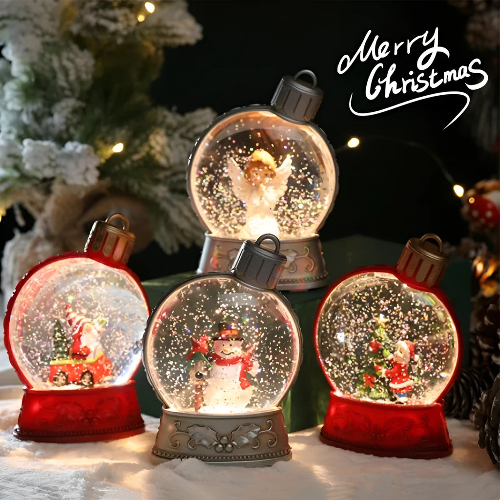 Christmas LED flat light decoration showing festive character design with battery-powered illumination