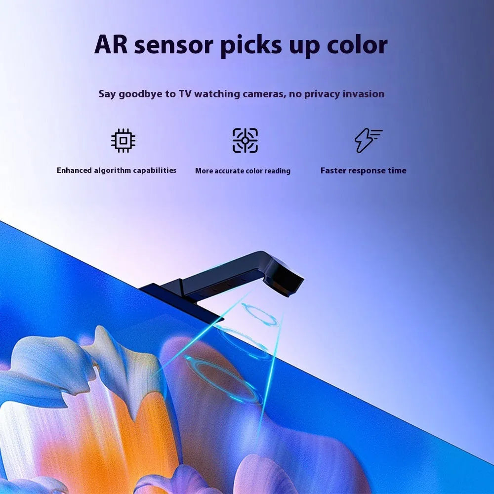 Sensor capture TV sync magic colour ambience light belt in 3.8m or 5m length with 5050 LEDs