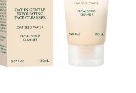 150ml oat facial cleanser foam bottle for oily and dry skin types