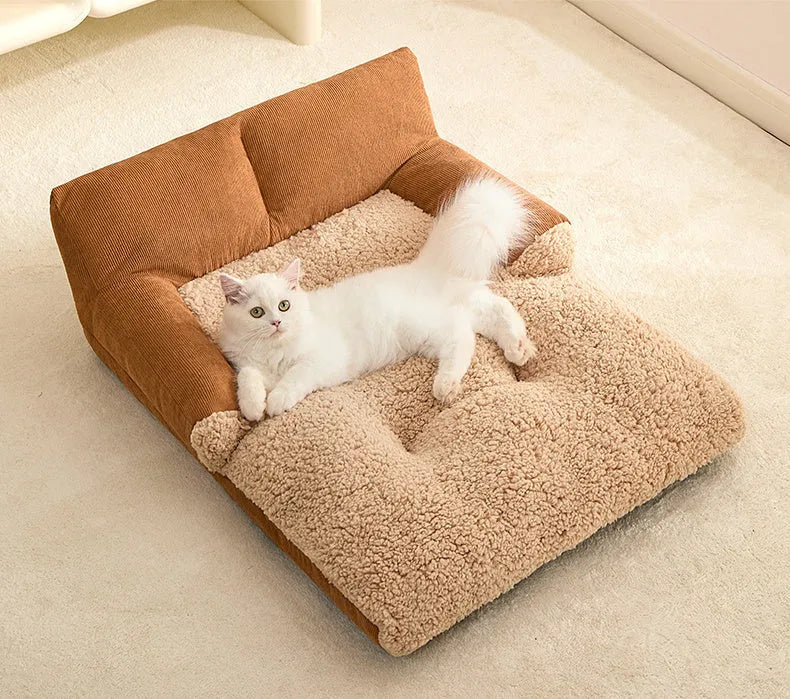 Four-season indoor dog kennel with warm cushion in three sizes for small to medium pets