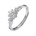 Couple's ring in zinc alloy with electroplating, shown in heart, leaf, U-shape, or geometric shape for men or women.