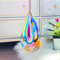 Rainbow electroplated crystal pendant decoration for Christmas tree or garden.
