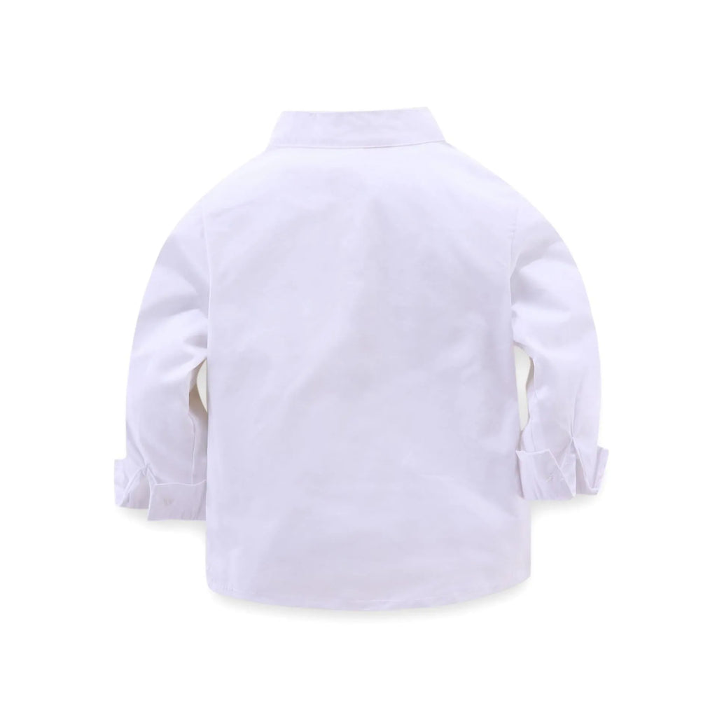 Blue plain boys suit for children over 8 years in European American style.