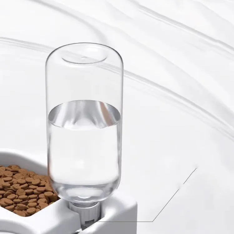 White food-grade indoor pet water fountain for cats and dogs, 22x26x16cm