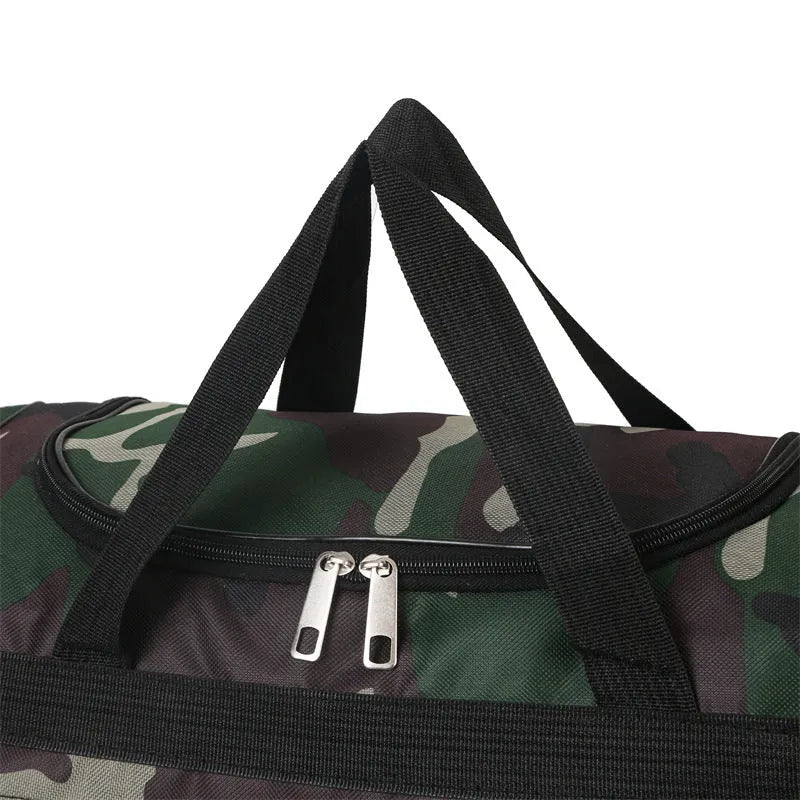 Camouflage pattern waterproof luggage bag with 20 litre capacity