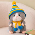 Djungarian hamster plush doll in brown or gray, 25cm and 30cm sizes, soft polyester fiber children toy