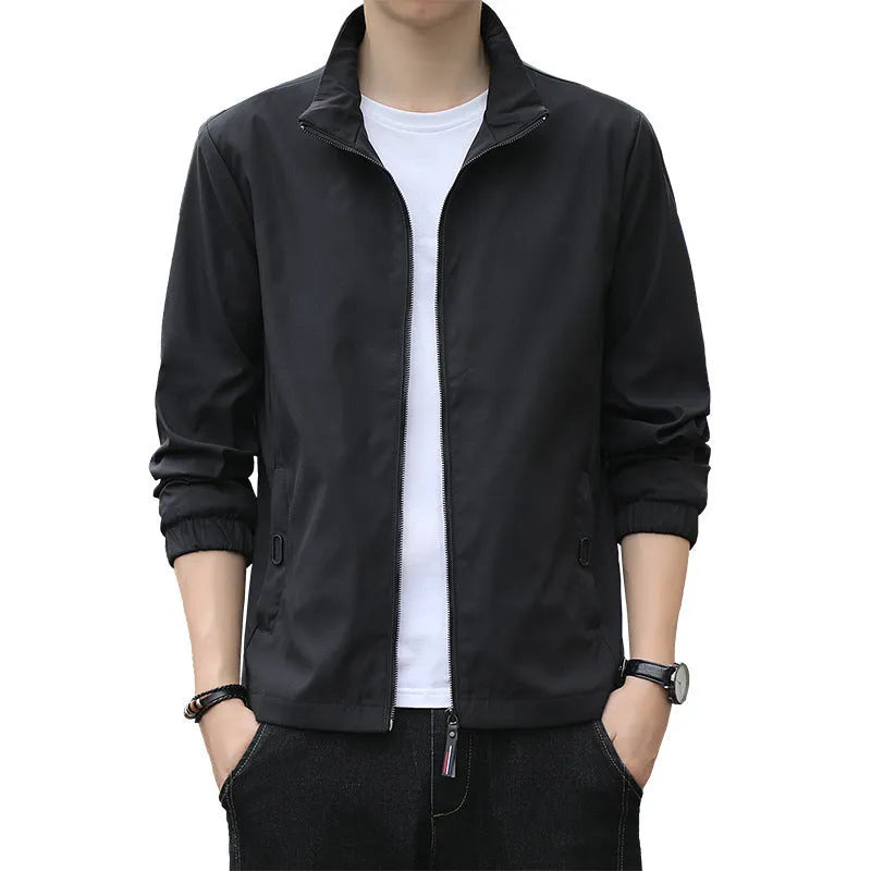 Men's Korean-style loose lapel casual jacket in multiple colours for autumn