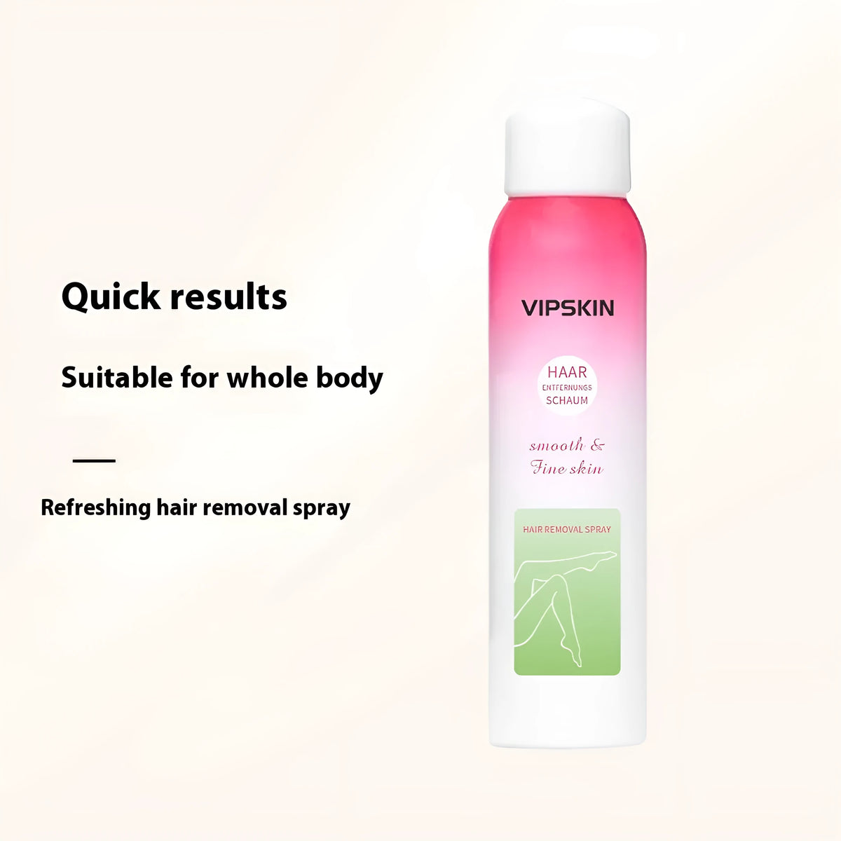 100ml mild body hair removal spray bottle, 4x4x14cm, non-irritating formula with calcium thioglycollate and glycerol