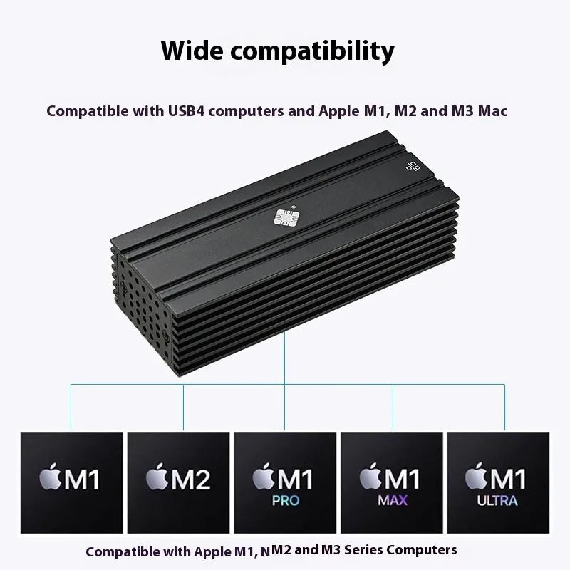 Black USB4 network adapter with RJ45 Ethernet port and 20cm cable for Thunderbolt 3/4 devices