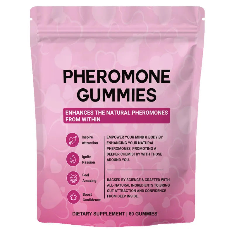 60 piece household edible pheromone gummies in plastic container for insect control