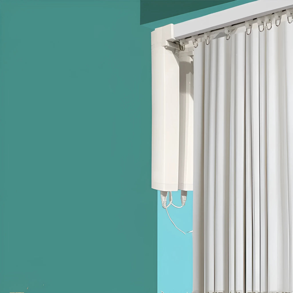 Smart curtain electric motor kit with aluminium track and remote control