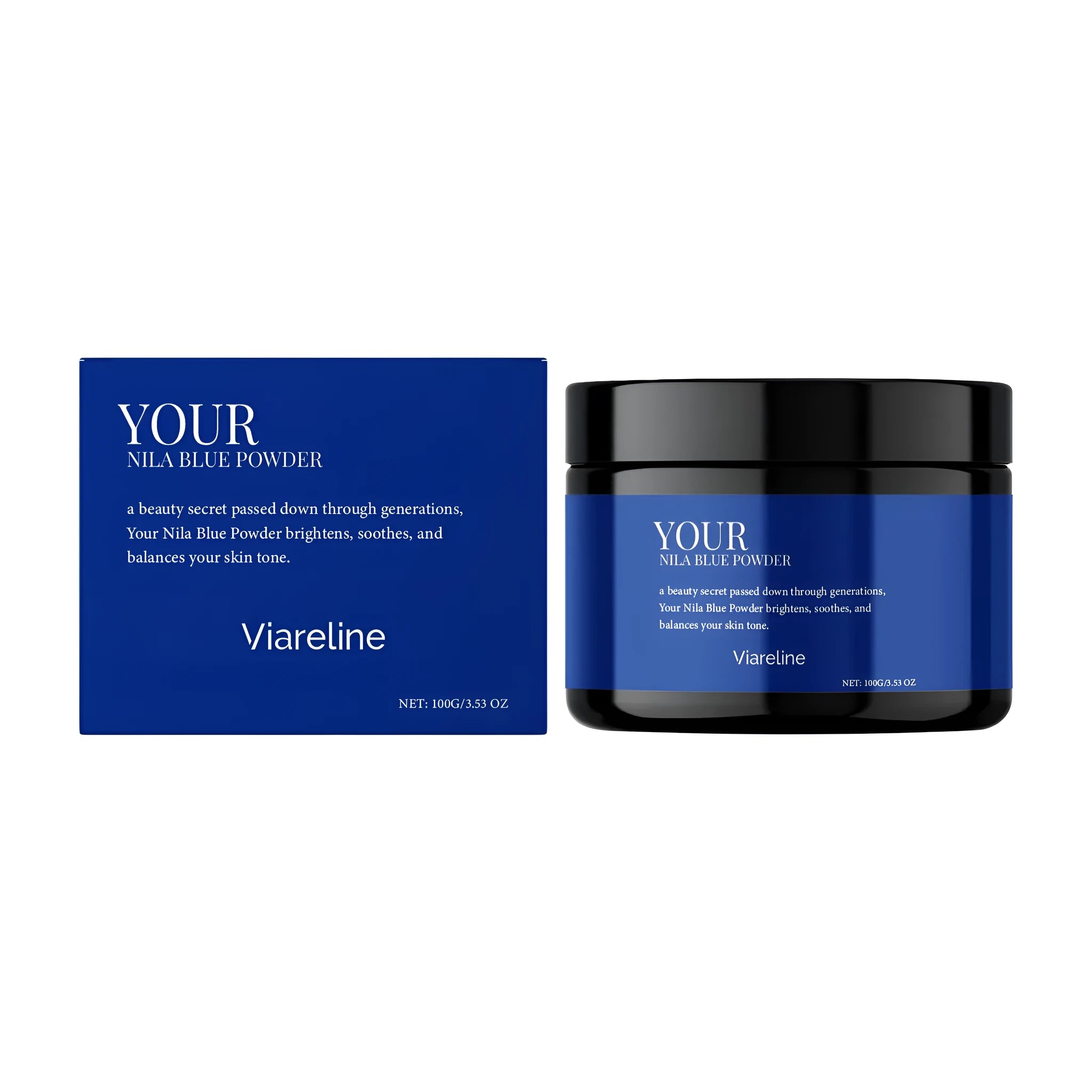 100g indigo facial mask powder container with light spot correction ingredients